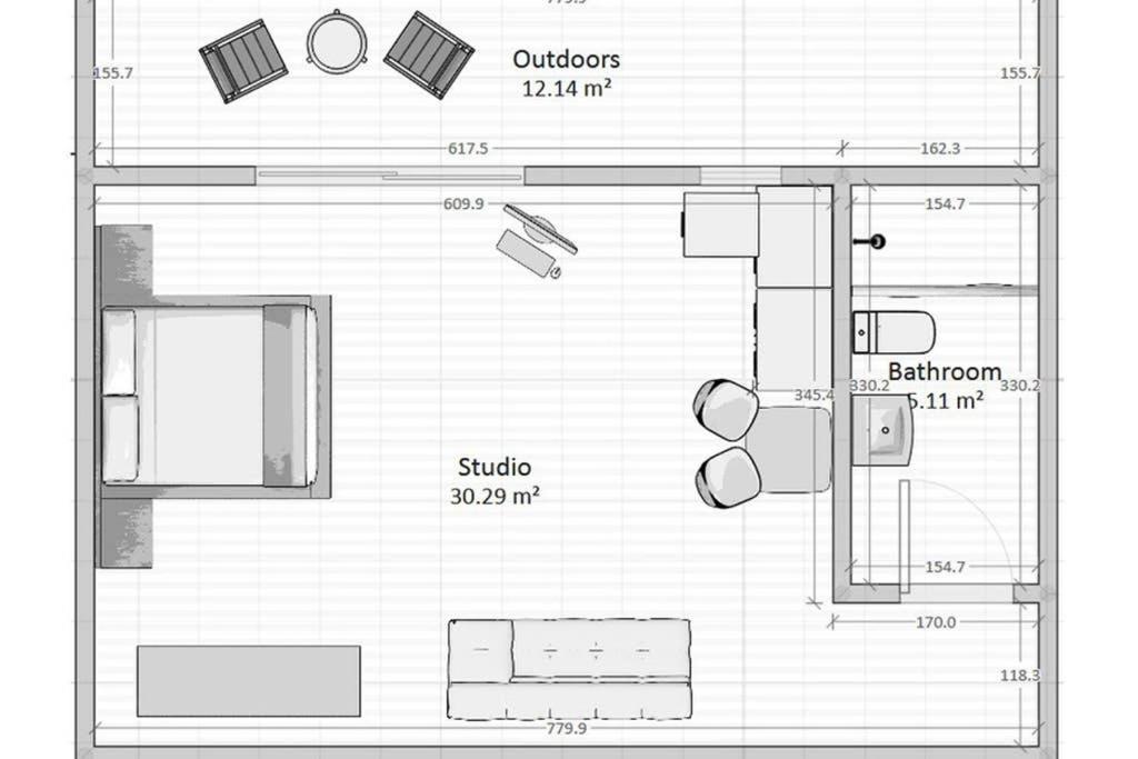 Cozy Studio Near The Beach Nea Iraklitsa Exteriér fotografie